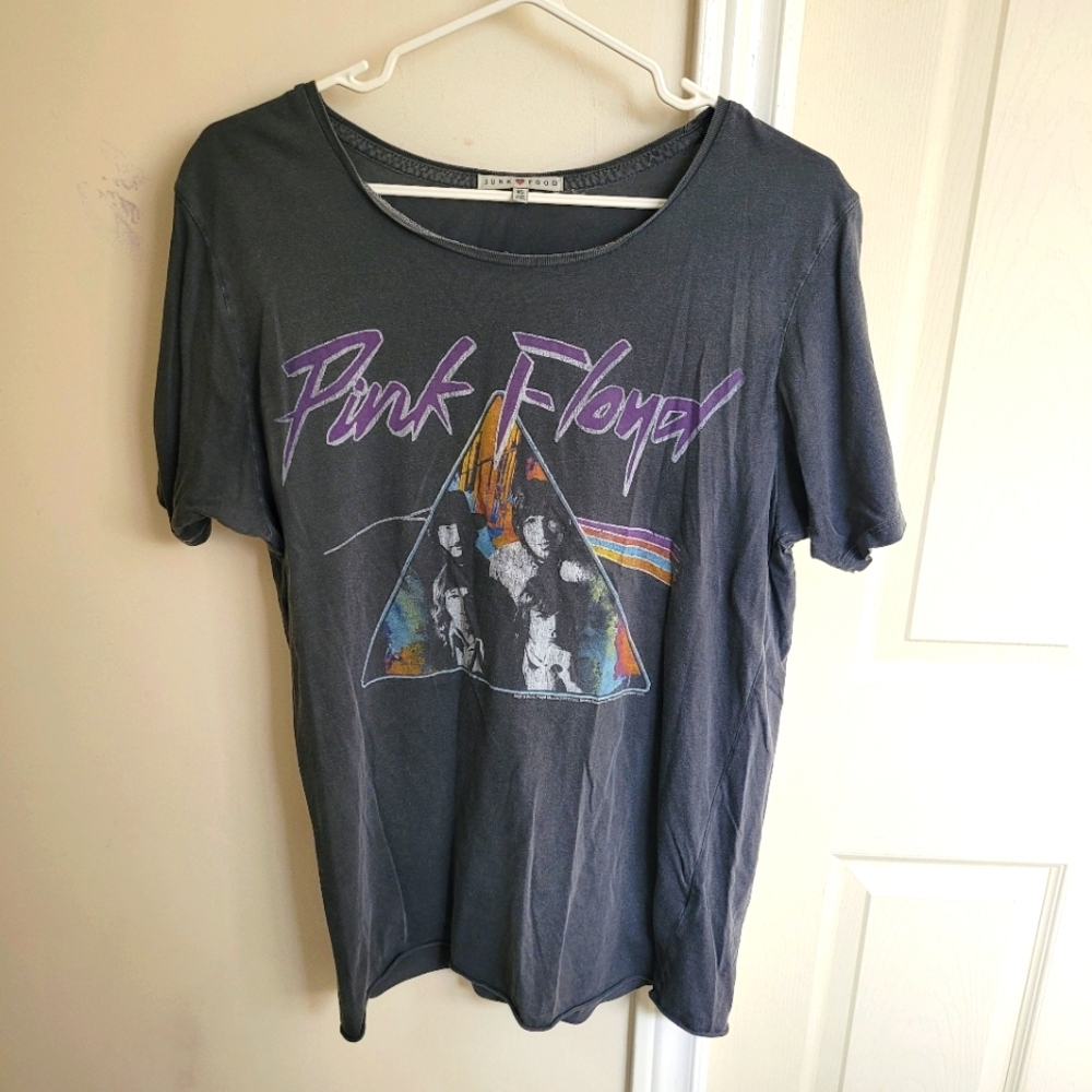 Junk Food Clothing Charcoal Pink Floyd Graphic Tee